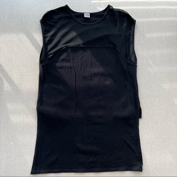 OAK Black Front Panel Muscle Tee Size Medium - Picture 6 of 8